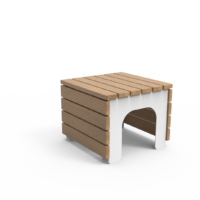Witte BLOCKS poef I van Inter Design