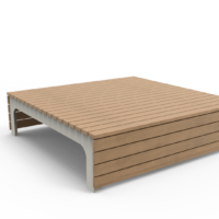 Witte BLOCKS poef II van Inter Design