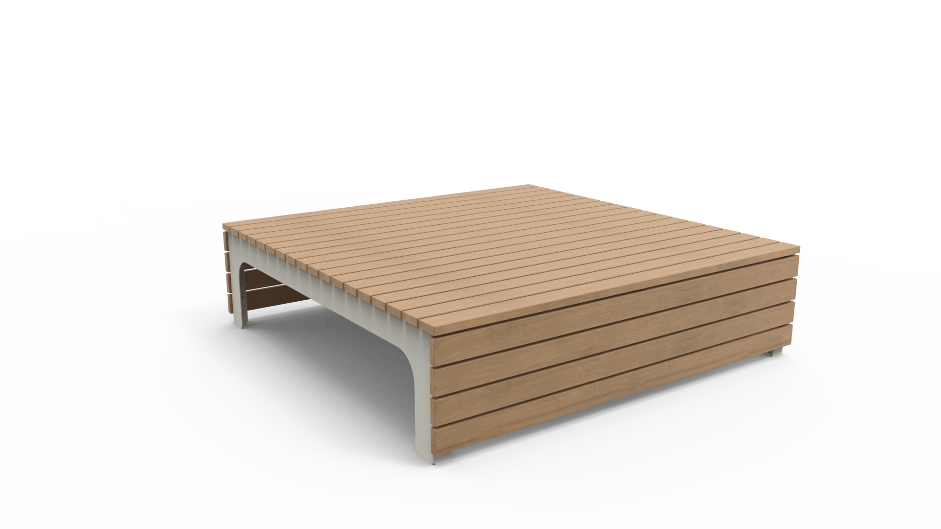 Witte BLOCKS poef II van Inter Design