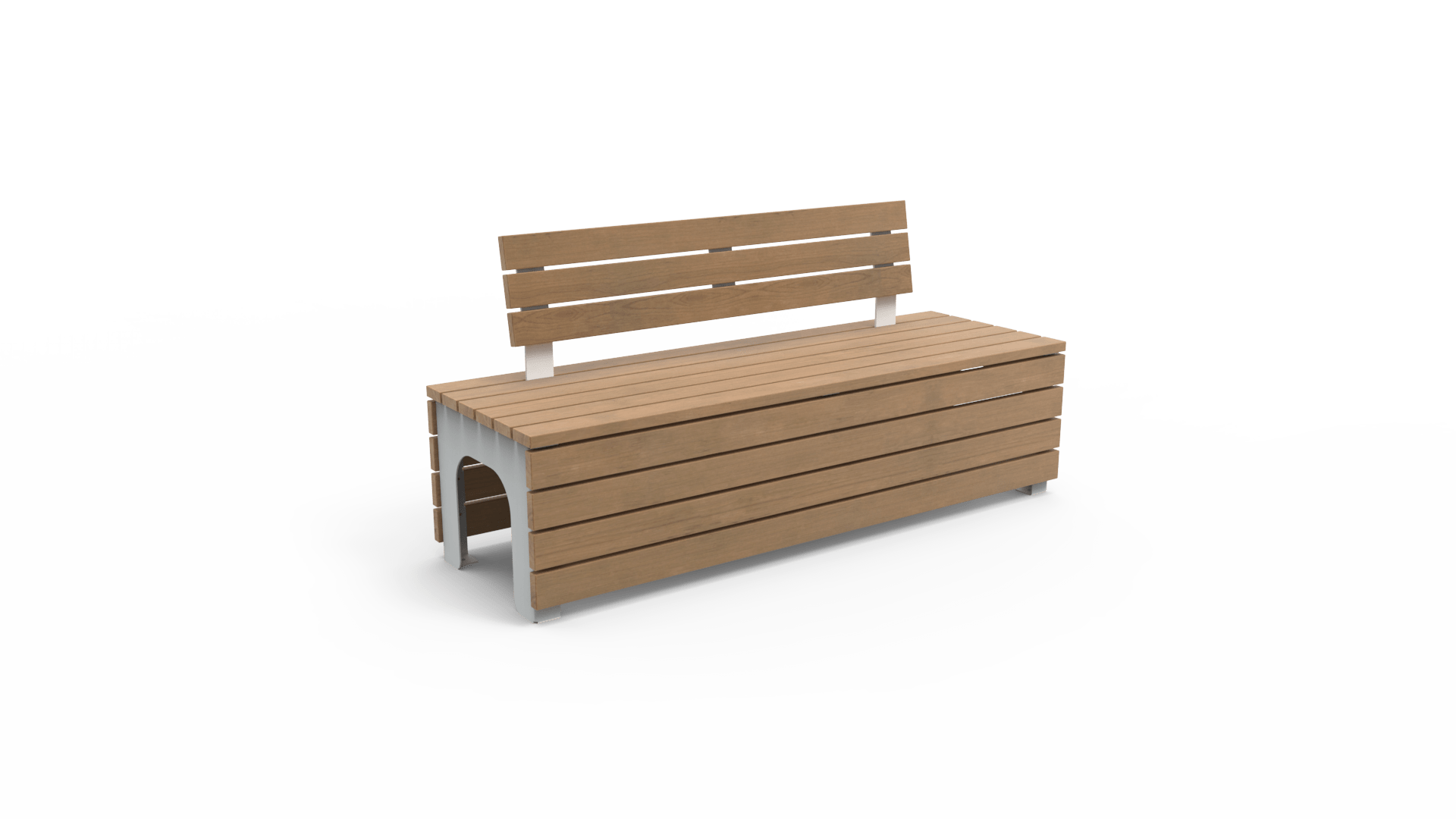 Witte Tuinbank BLOCKS Stretch Comfort van Inter Design