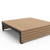 Zwarte BLOCKS Poef II van Inter Design