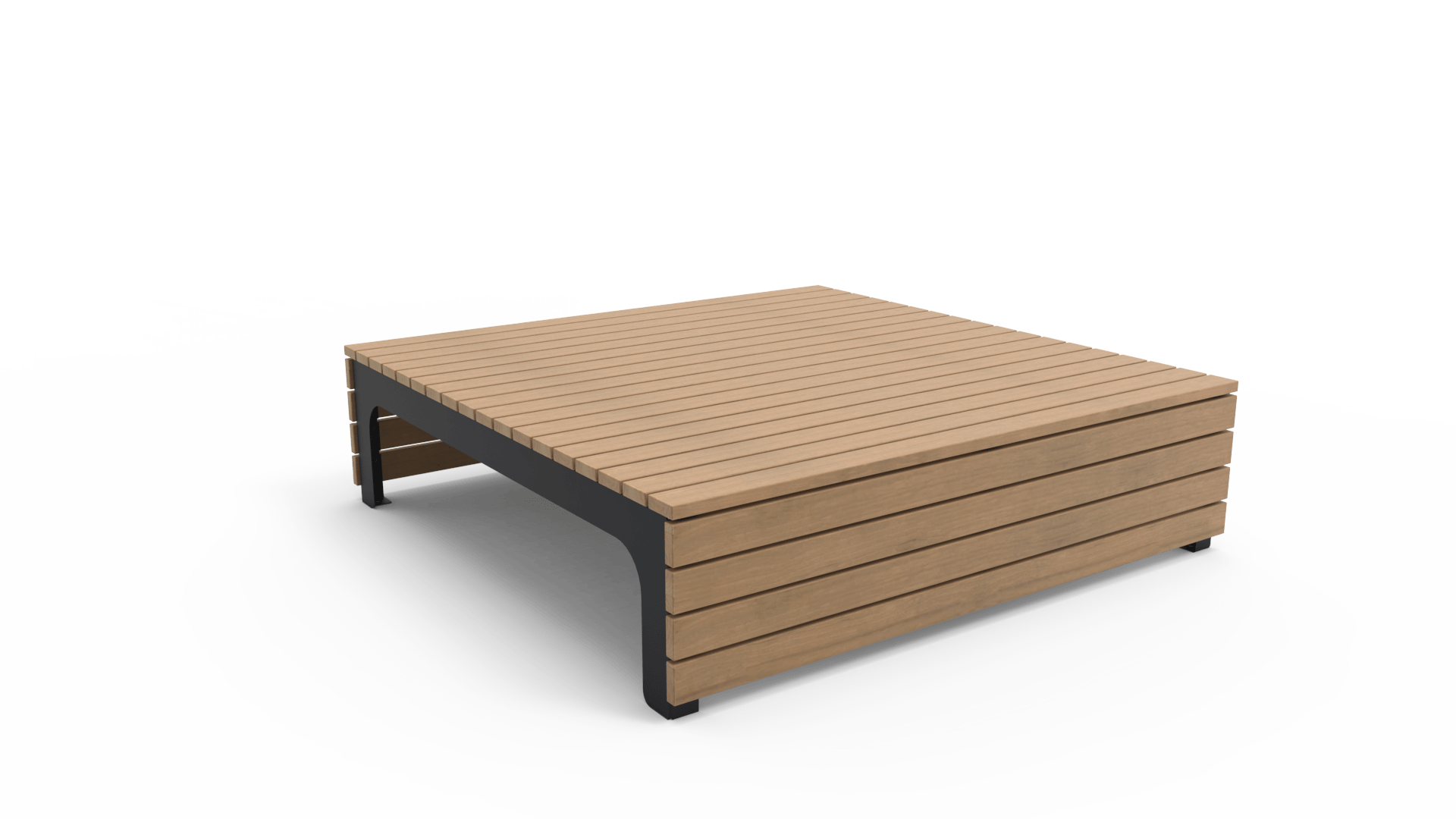 Zwarte BLOCKS Poef II van Inter Design