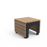 Zwarte BLOCKS poef I van Inter Design