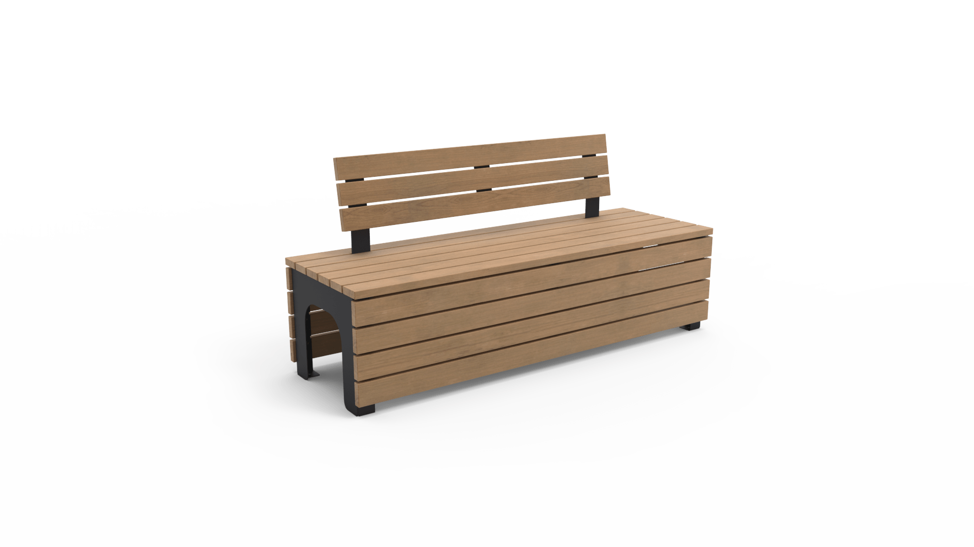 Zwarte Tuinbank BLOCKS Stretch Comfort van Inter Design