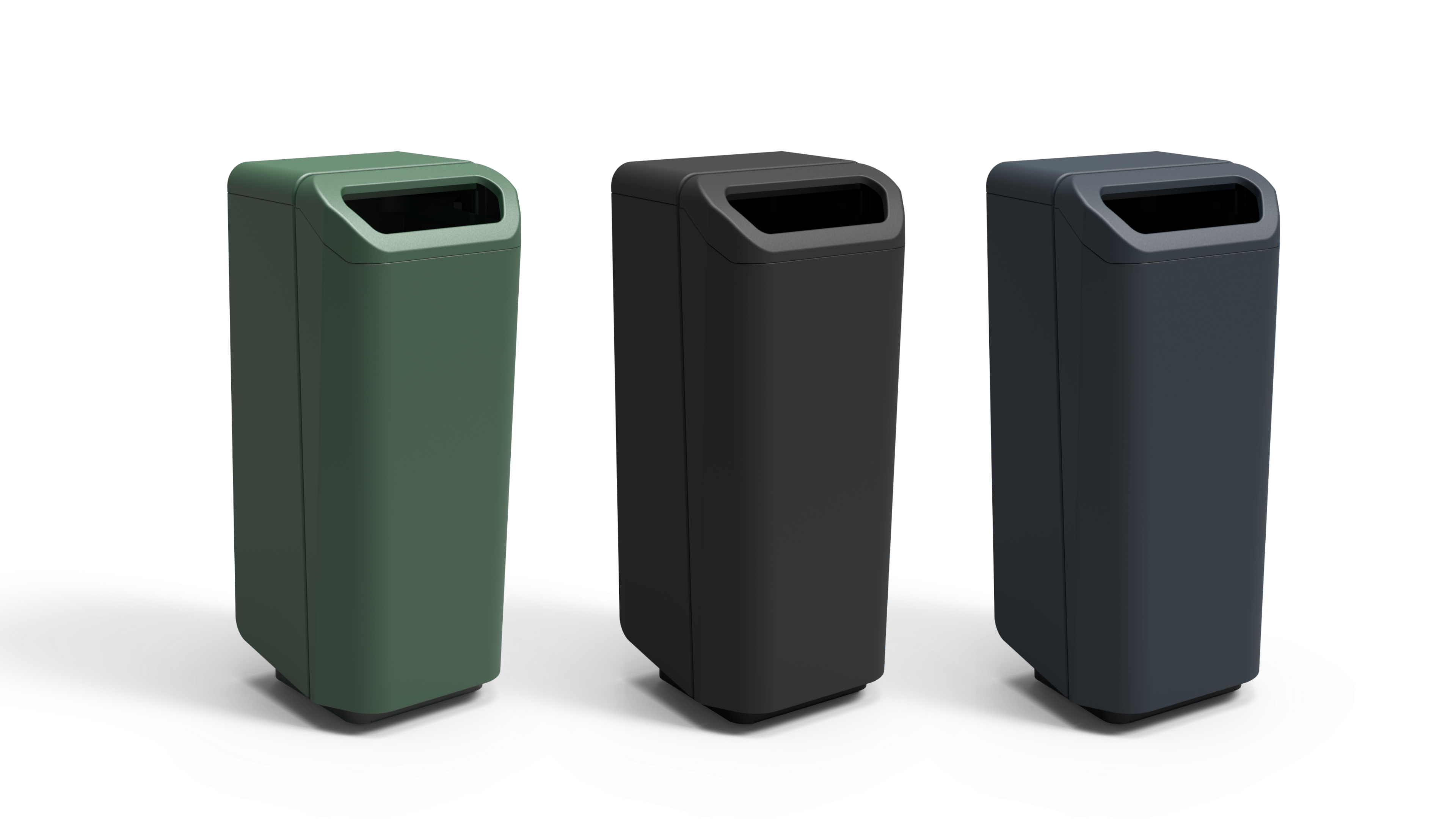 Afvalbak Dulce 100L op designvoet - 3 kleuren Afvalbak Dulce 100L op designvoet - 3 kleuren