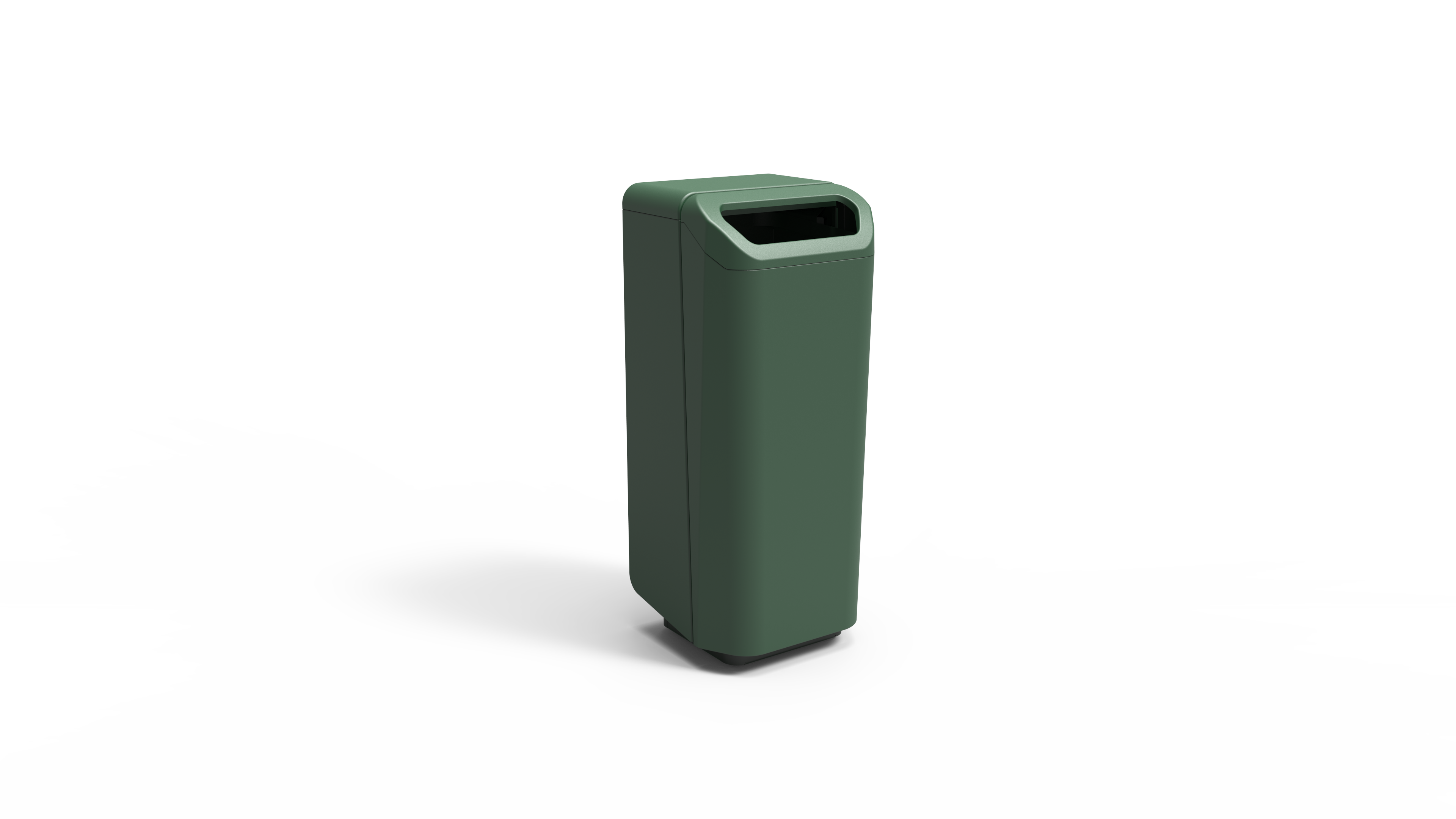 Afvalbak Dulce 100L op designvoet - RAL 6009