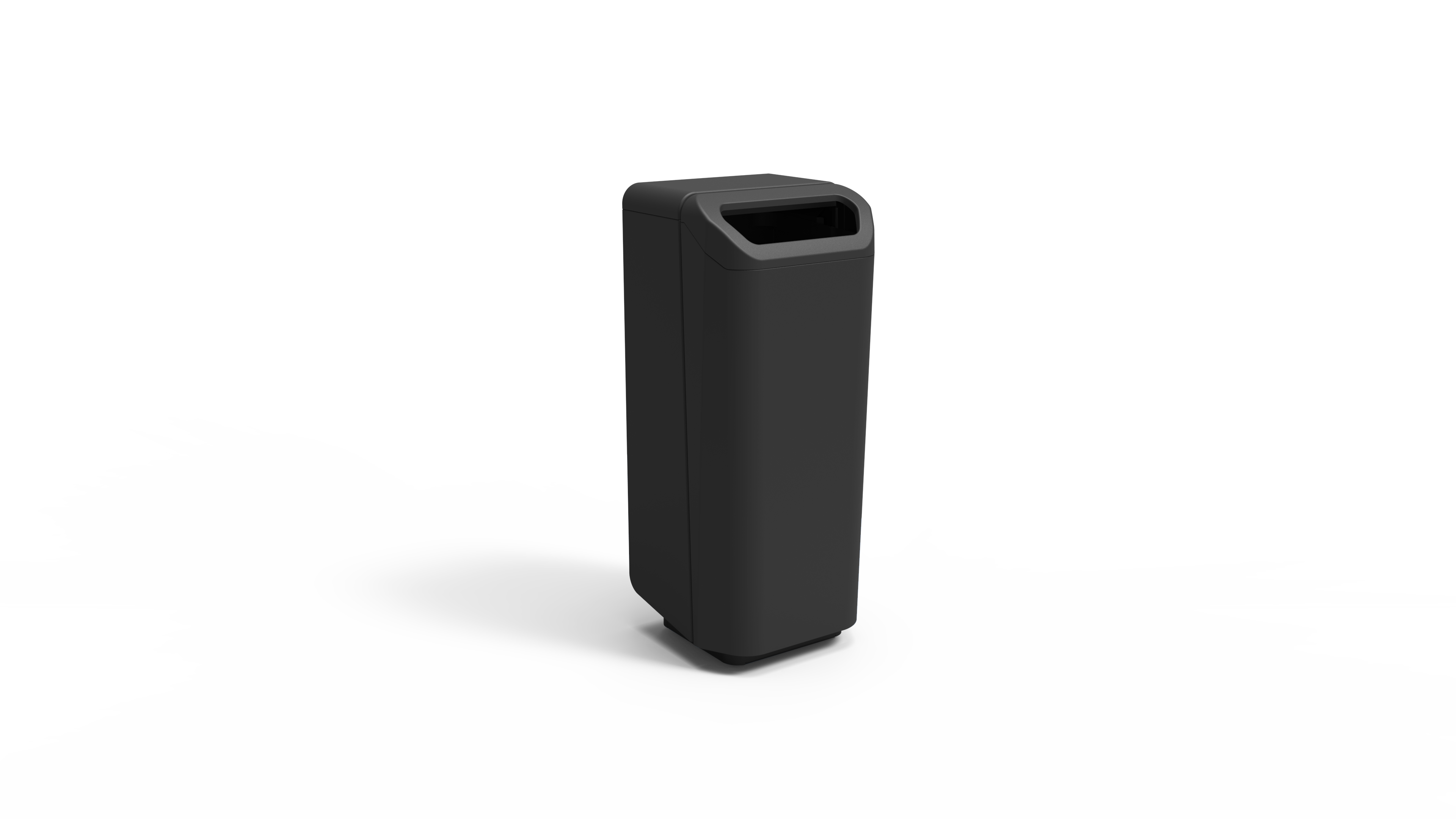 Afvalbak Dulce 100L op designvoet - RAL 9005