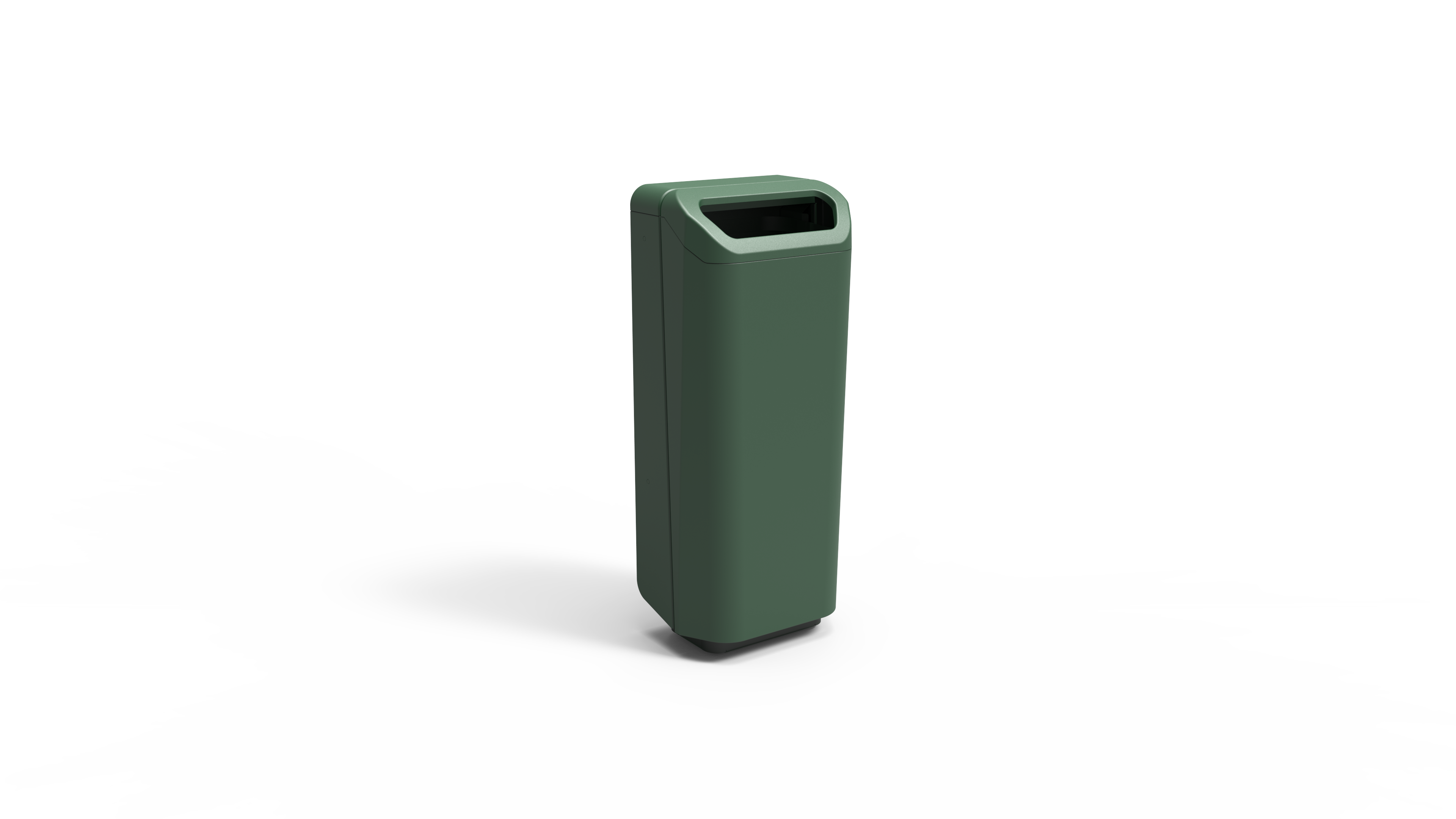 Afvalbak Dulce 70L op designvoet - RAL 6009