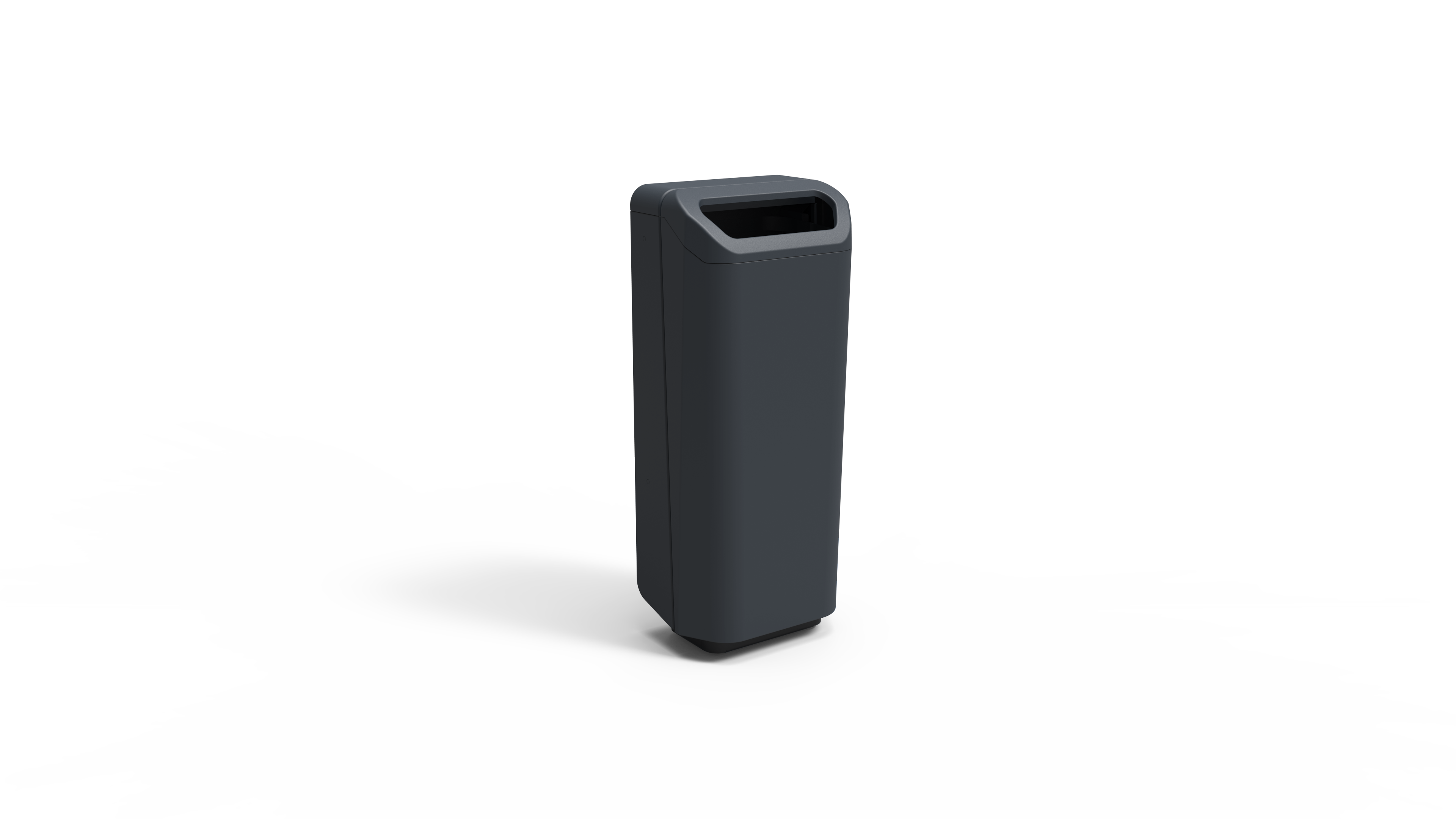 Afvalbak Dulce 70L op designvoet - RAL 7016