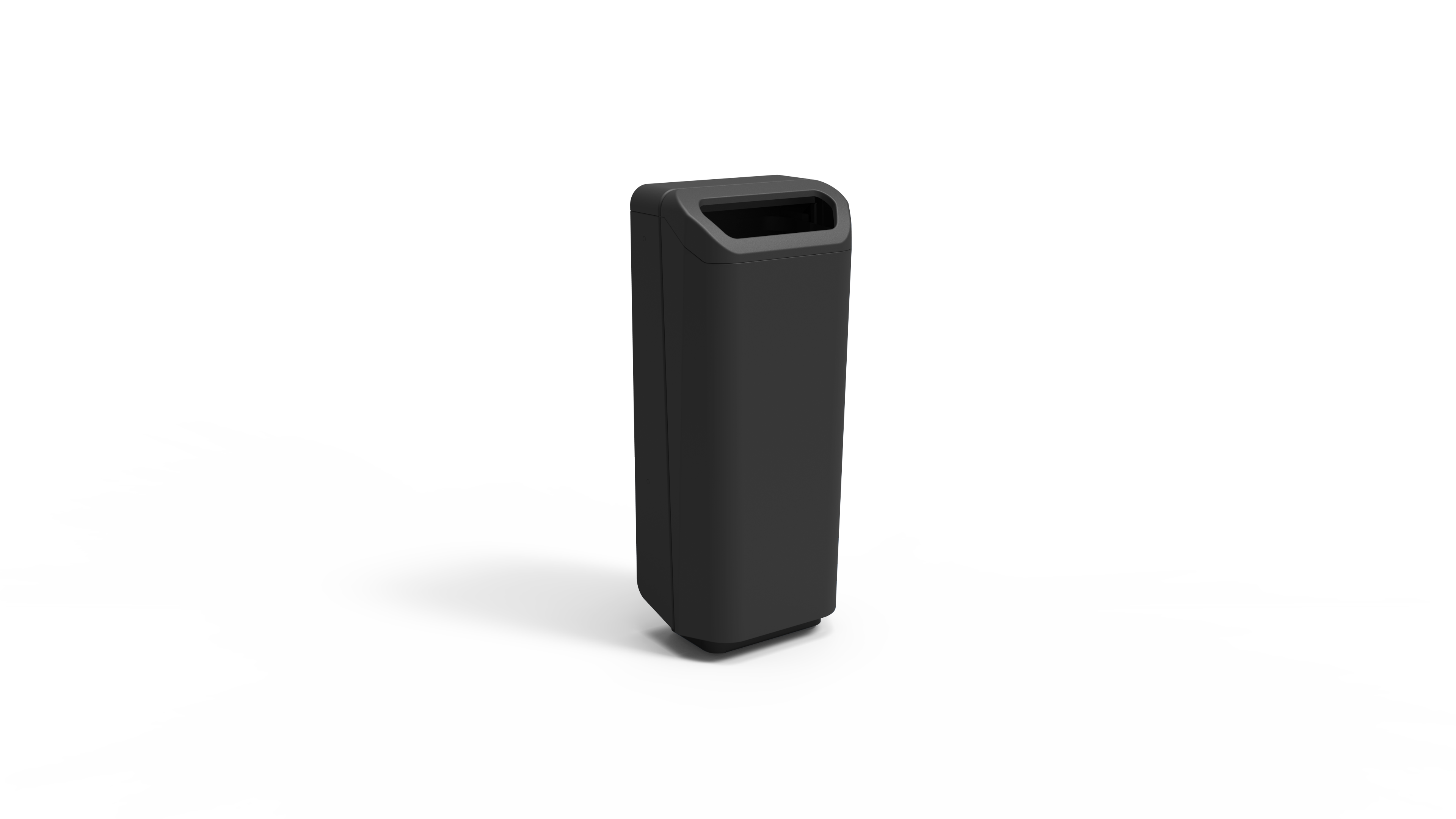 Afvalbak Dulce 70L op designvoet -RAL 9005