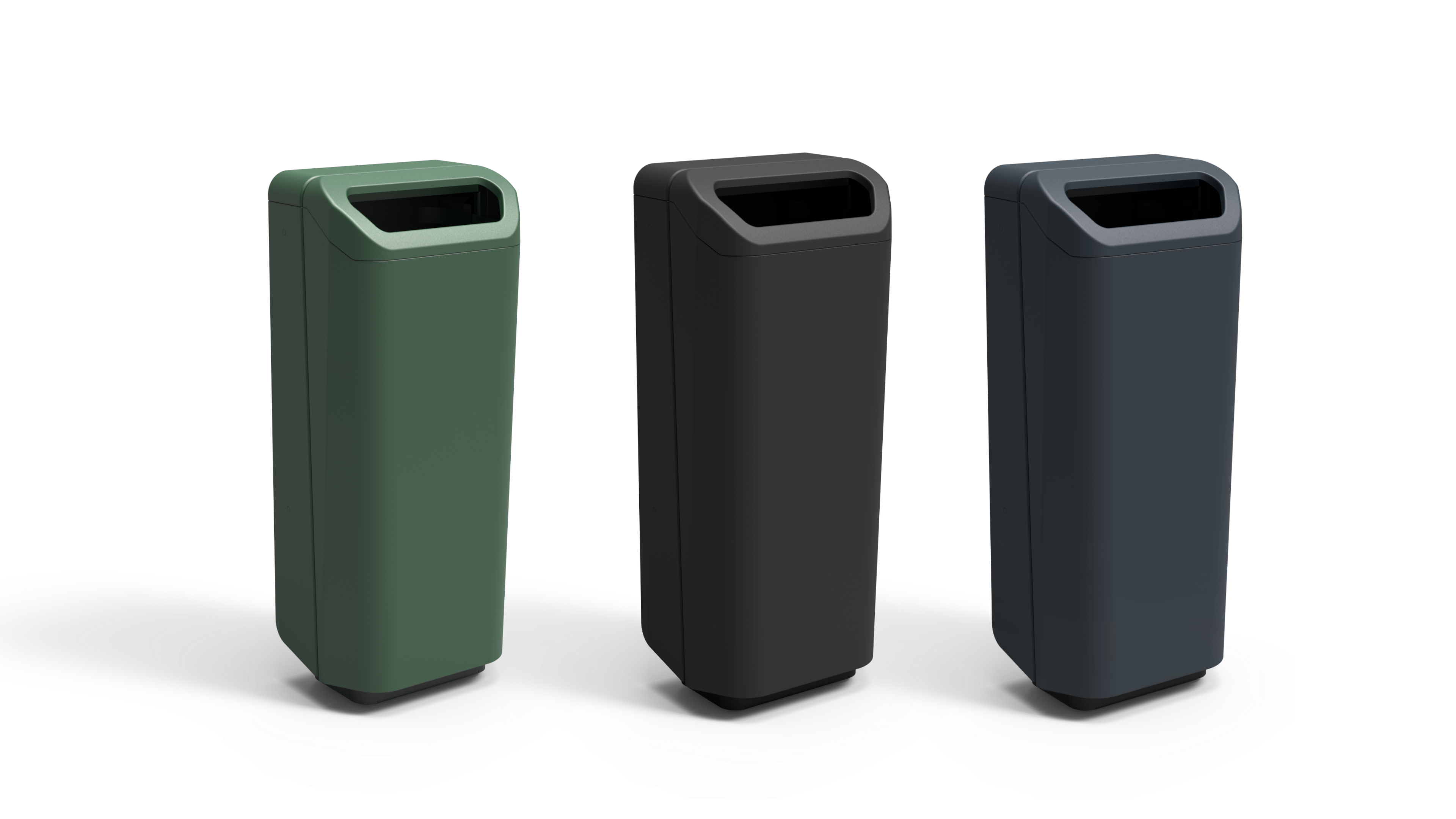 Dulce afvalbak 70L op designvoet - 3 kleuren