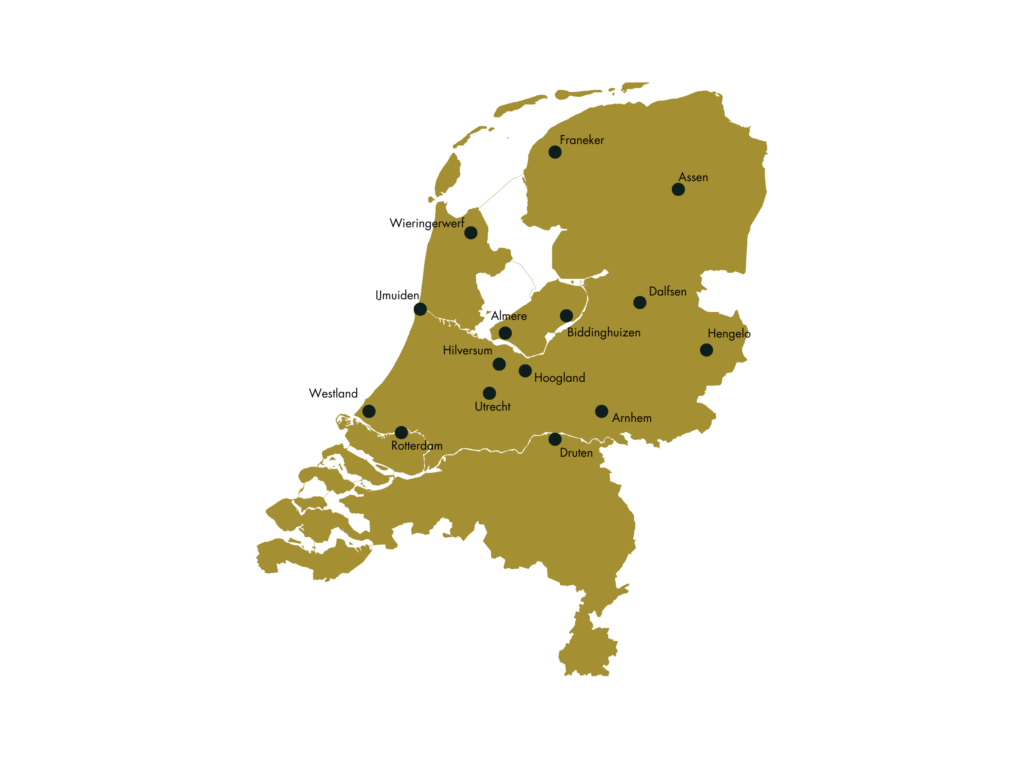 Locaties met de Dulce afvalbak van interdesign