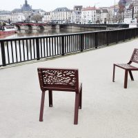 Buitenbank Optima laser cut