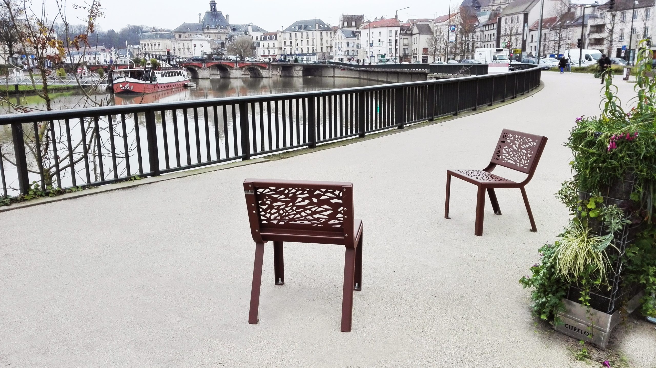 Buitenbank Optima laser cut