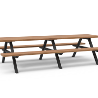 Picknicktafel zwart